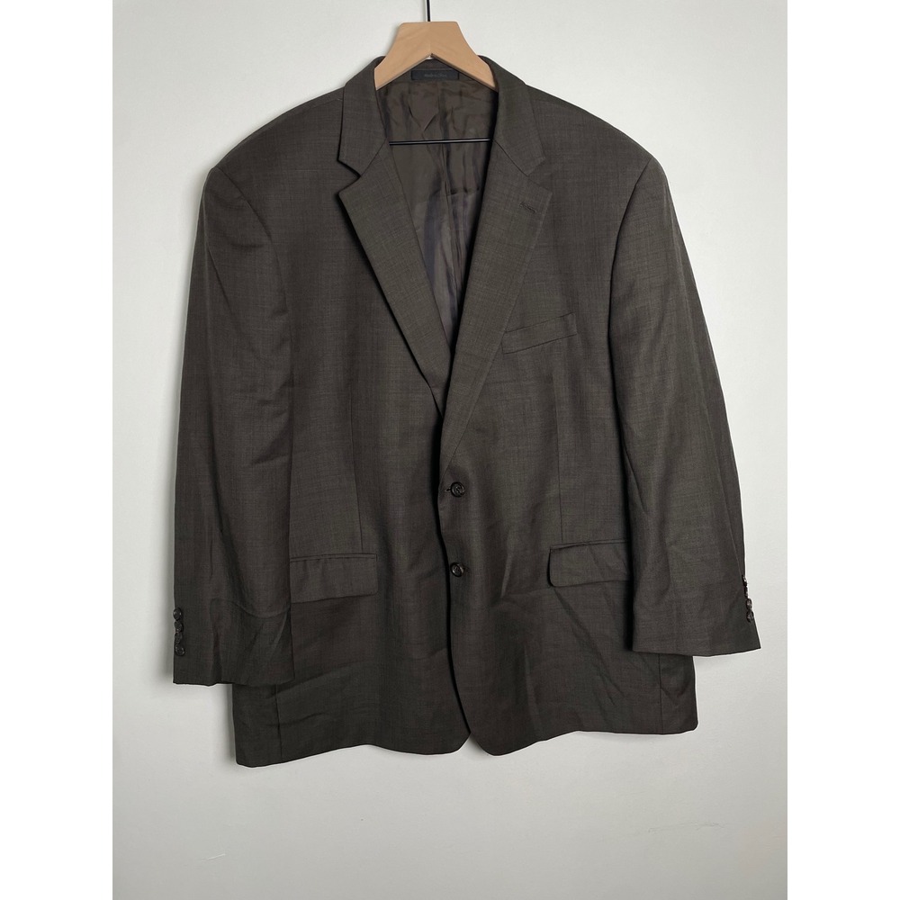 Lauren Ralph Lauren Sport Coat Men 50 Gray Wool Two Button Blazer Classic Preppy